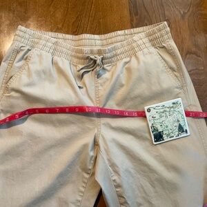 Women's Lakewashed Pull-On Chinos, Mid-Rise Wide-Leg, size 12 MT (med tall)